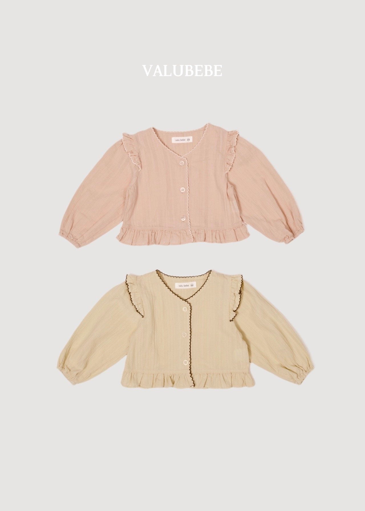 ［valubebe］Pico lace wing blouse