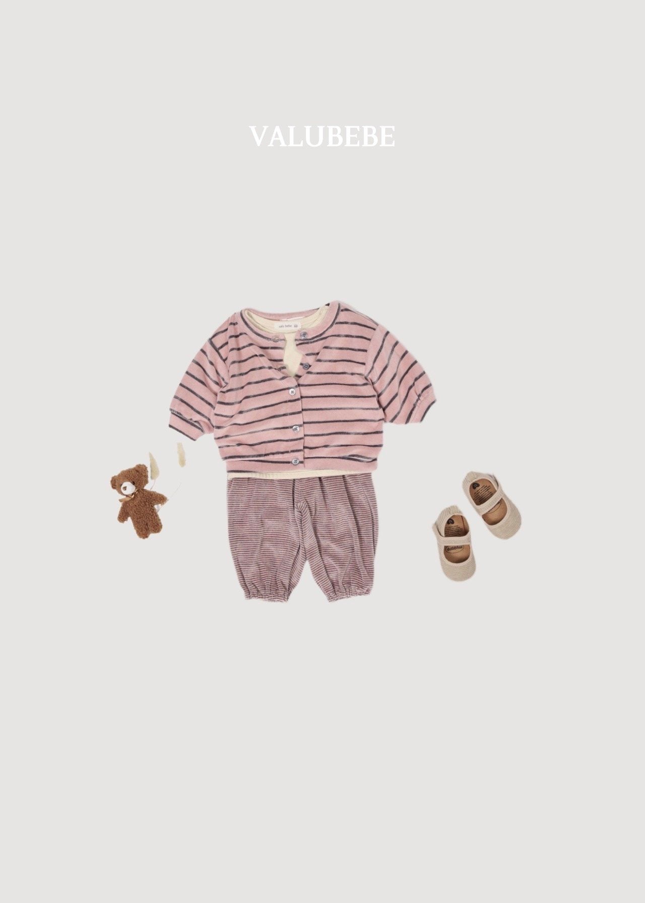 ［valubebe］Bello stripe cardigan