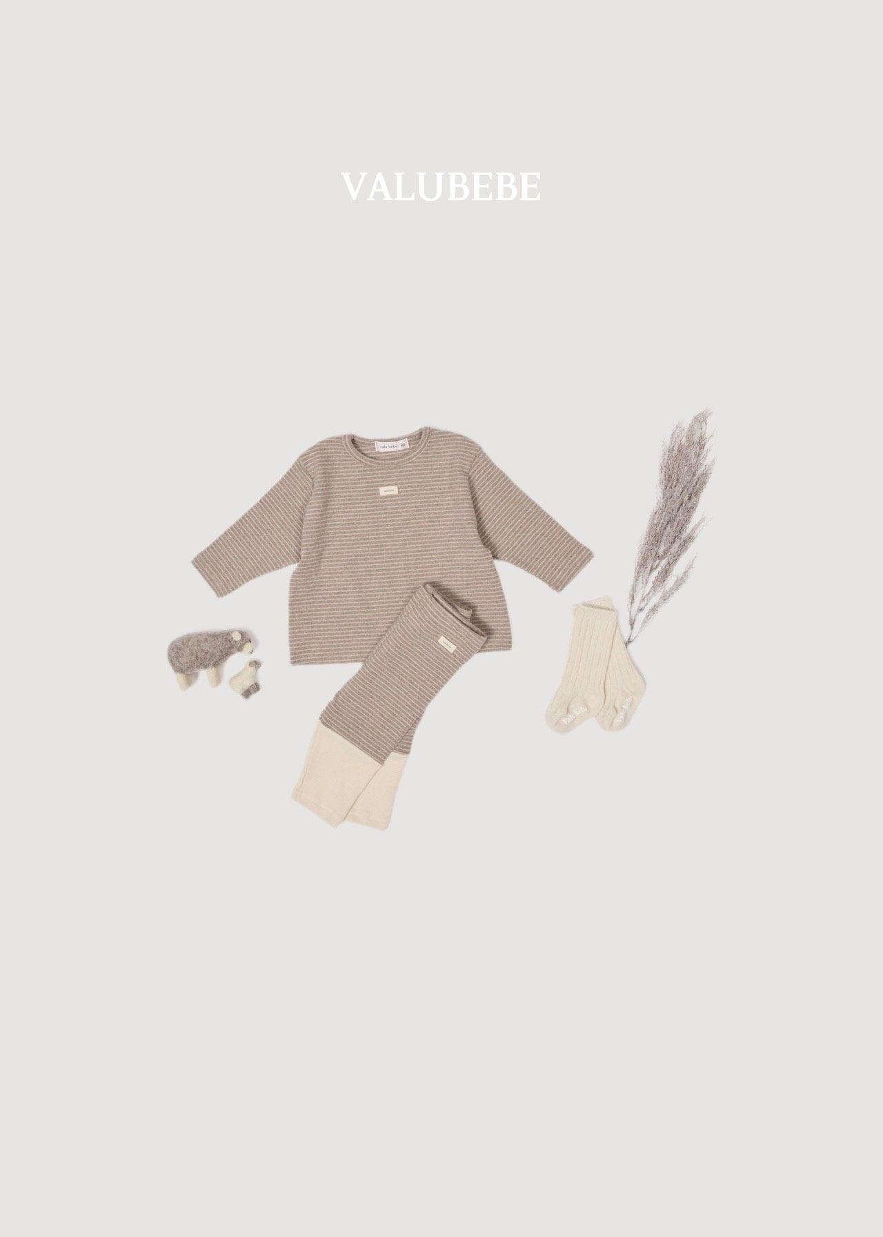 ［valubebe］Wafers stripe tee