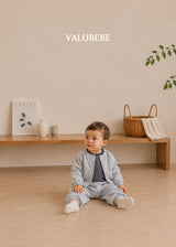［valubebe］Stripe button tee