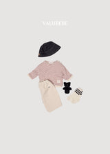 ［valubebe］Stripe button tee