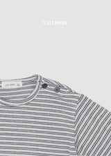 ［valubebe］Stripe button tee
