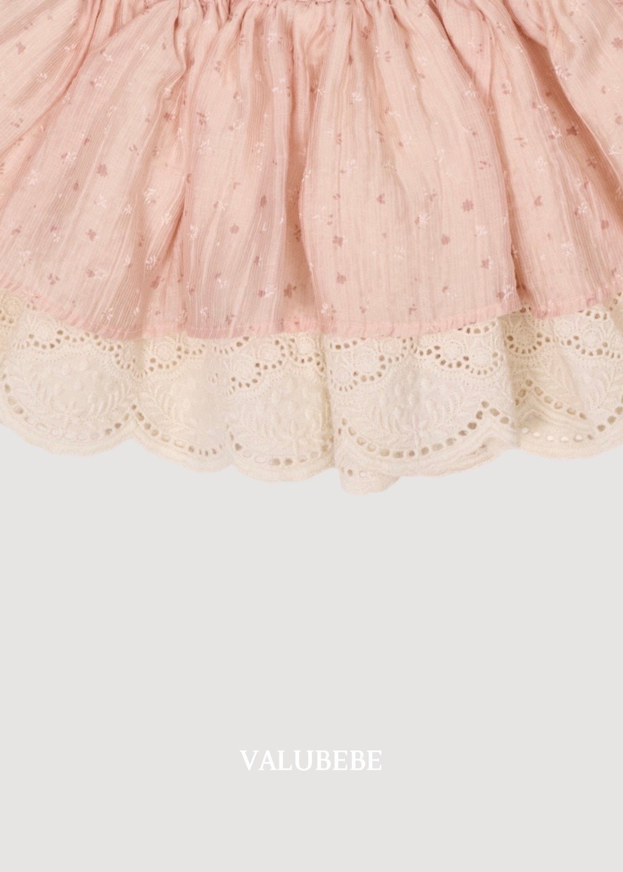 ［valubebe］Flower lace skirt