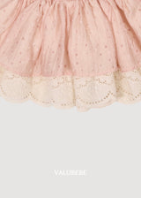 ［valubebe］Flower lace skirt