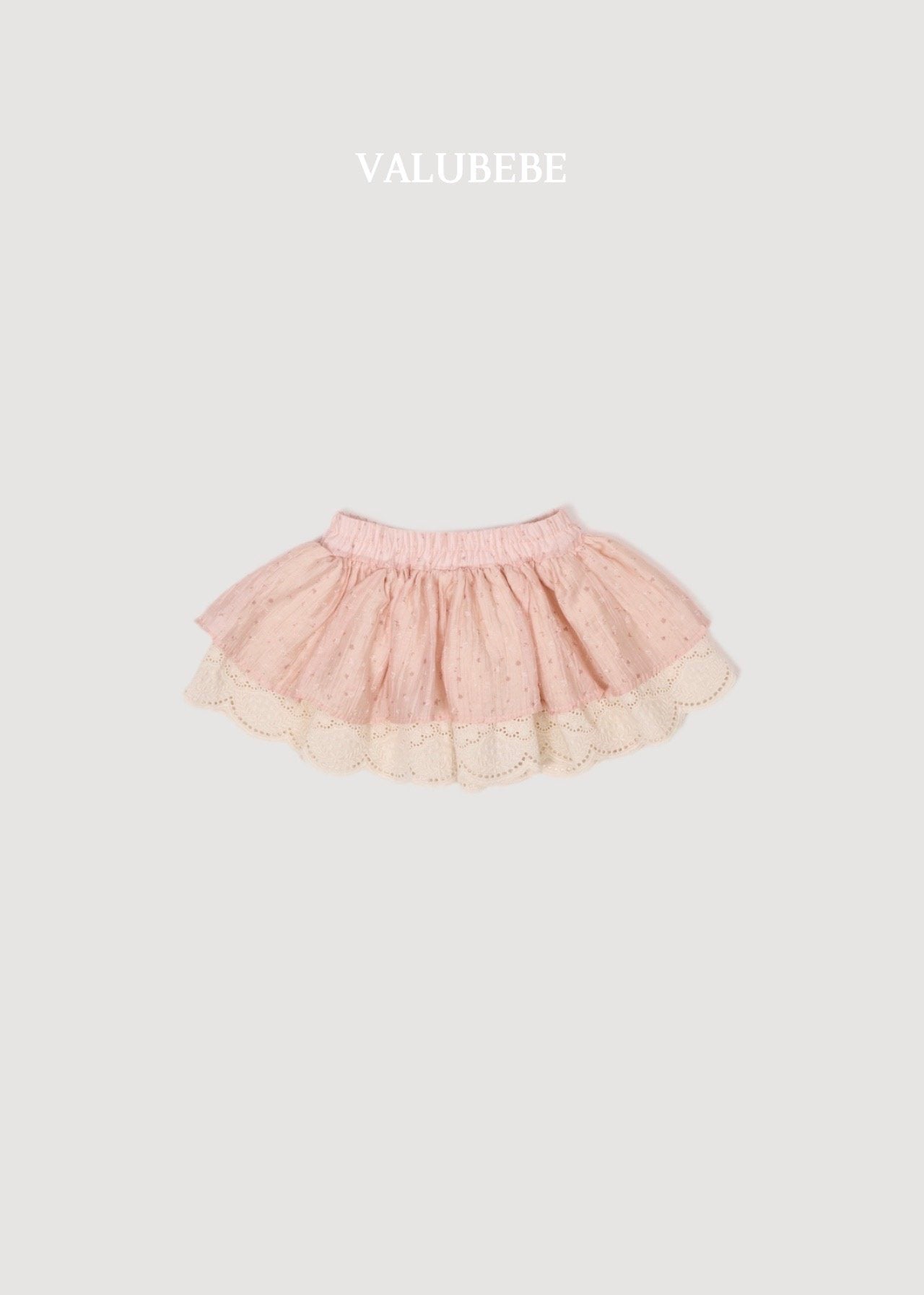 ［valubebe］Flower lace skirt