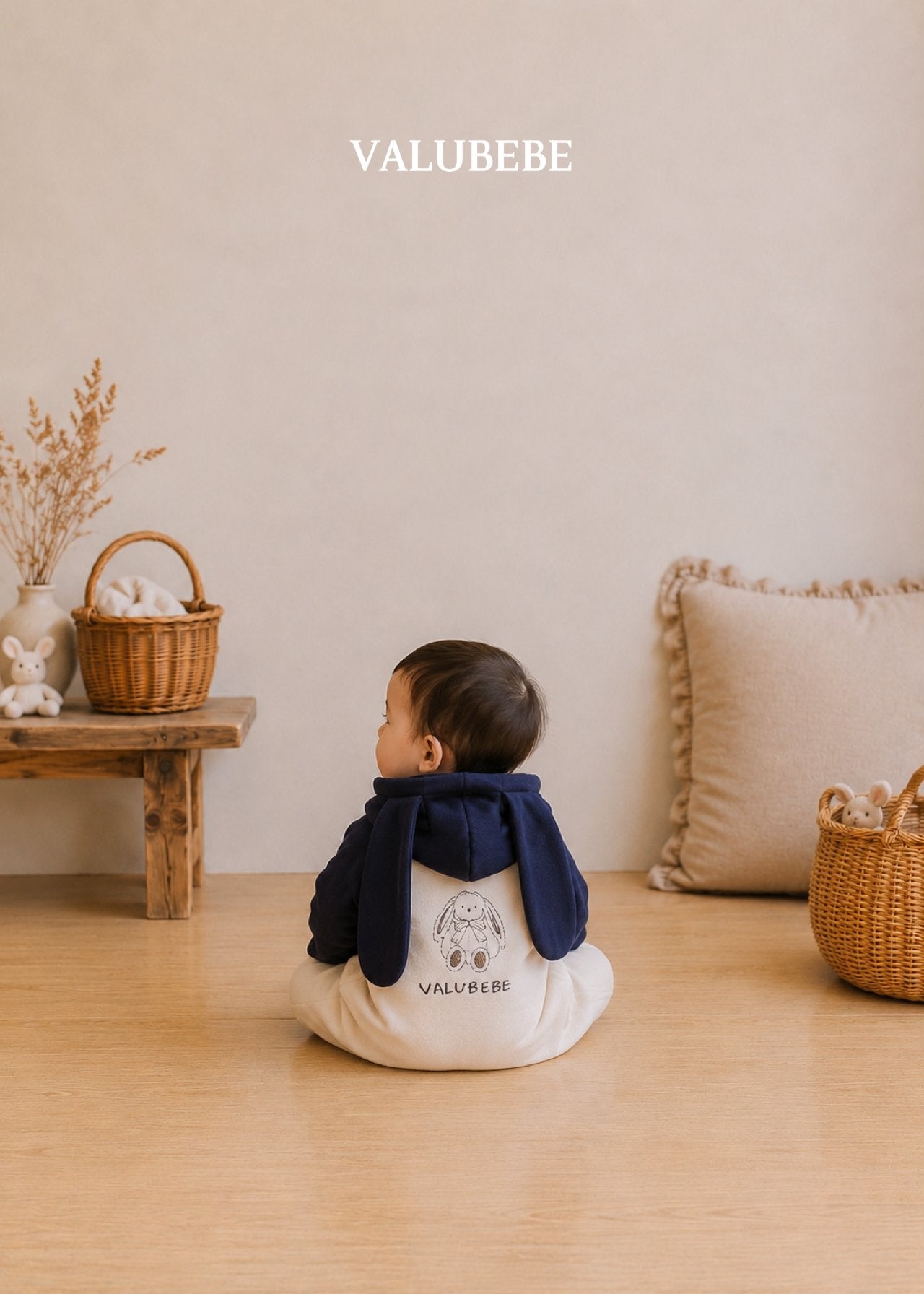 ［valubebe］Bunny hood jumpsuit