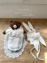 ［monbebe］Eyelet cotton bib