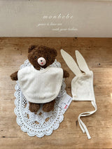 ［monbebe］Eyelet cotton bib