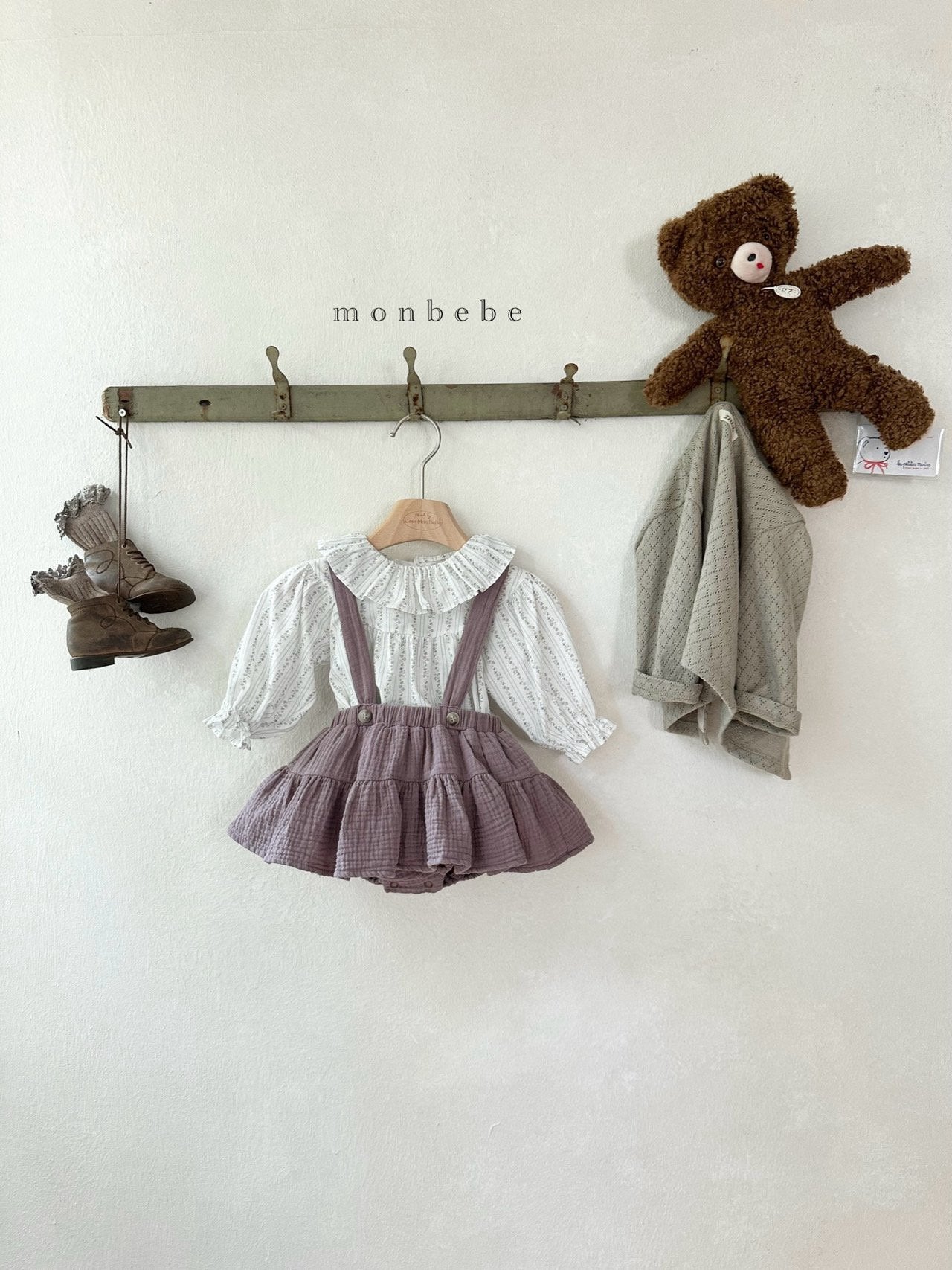 ［monbebe］Cancan suspsnder bloomer skirt