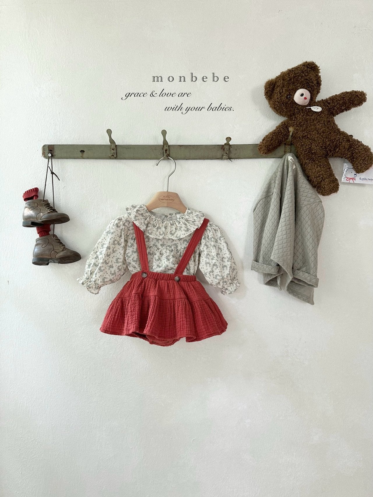 ［monbebe］Cancan suspsnder bloomer skirt