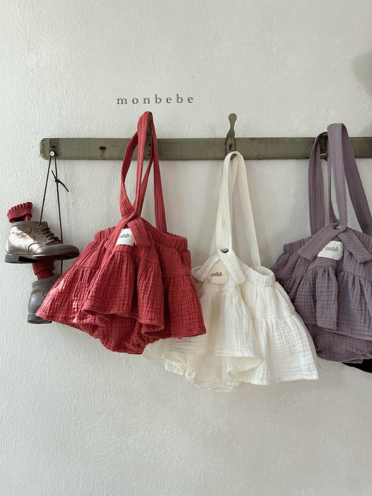 ［monbebe］Cancan suspsnder bloomer skirt