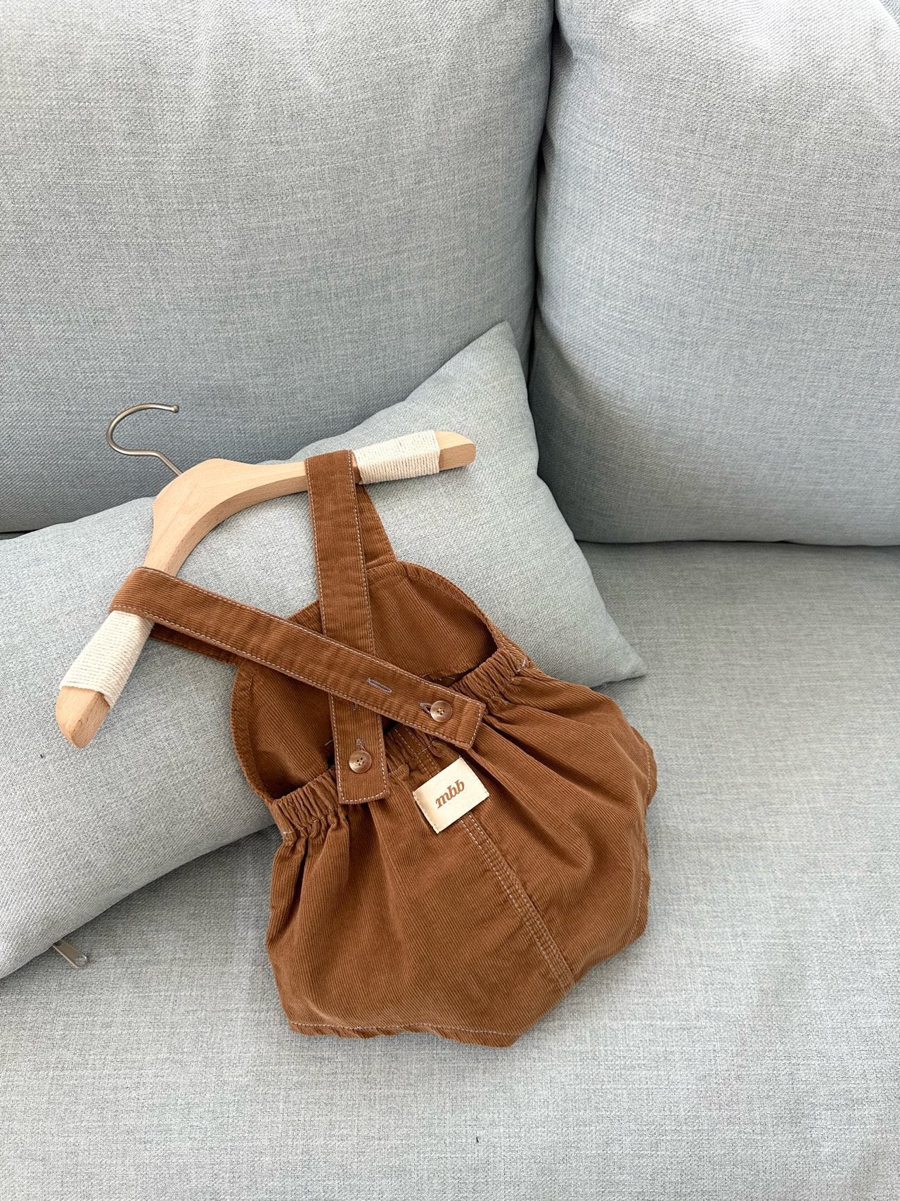 ［monbebe］Loyal corduroy baby suit