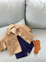 ［monbebe］Loyal corduroy suspender pants