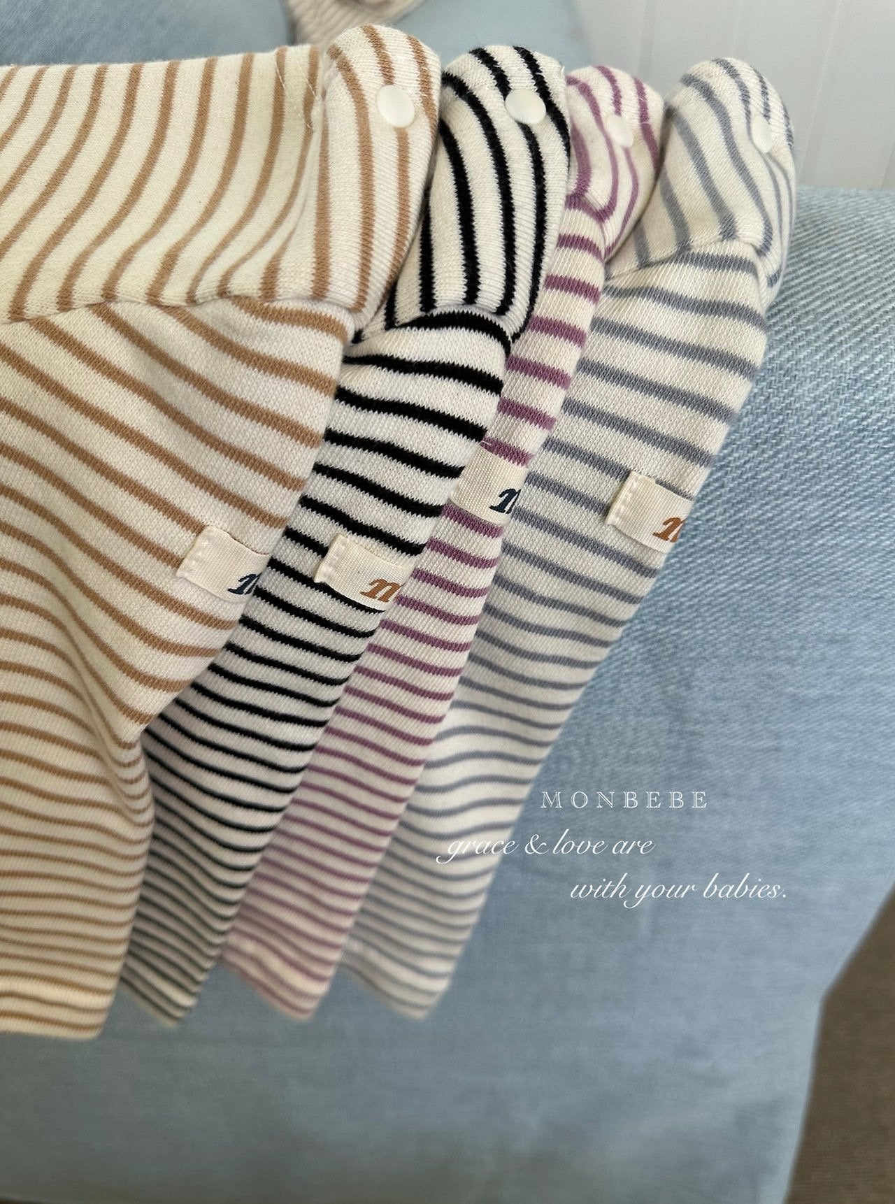 ［monbebe］Saint stripe tee (kids)