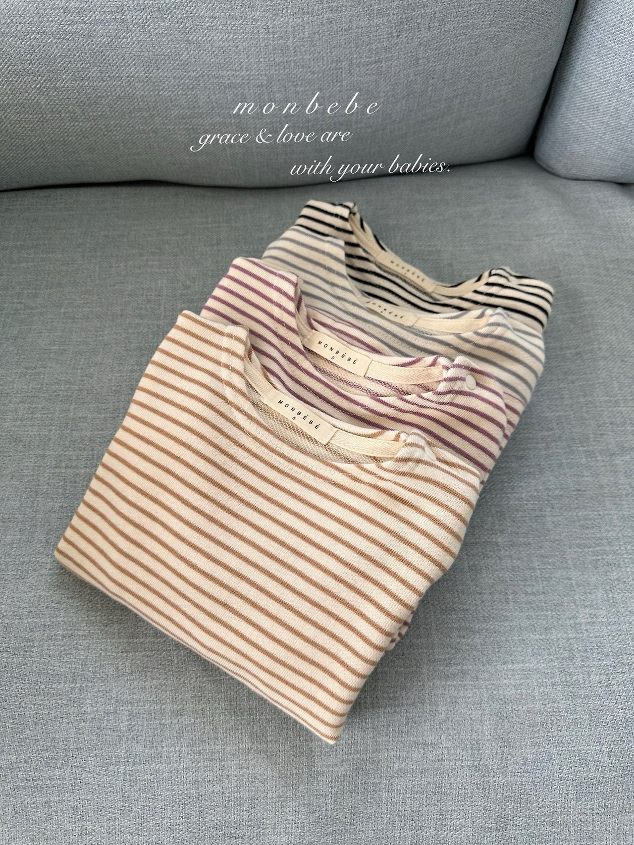 ［monbebe］Saint stripe tee (kids)