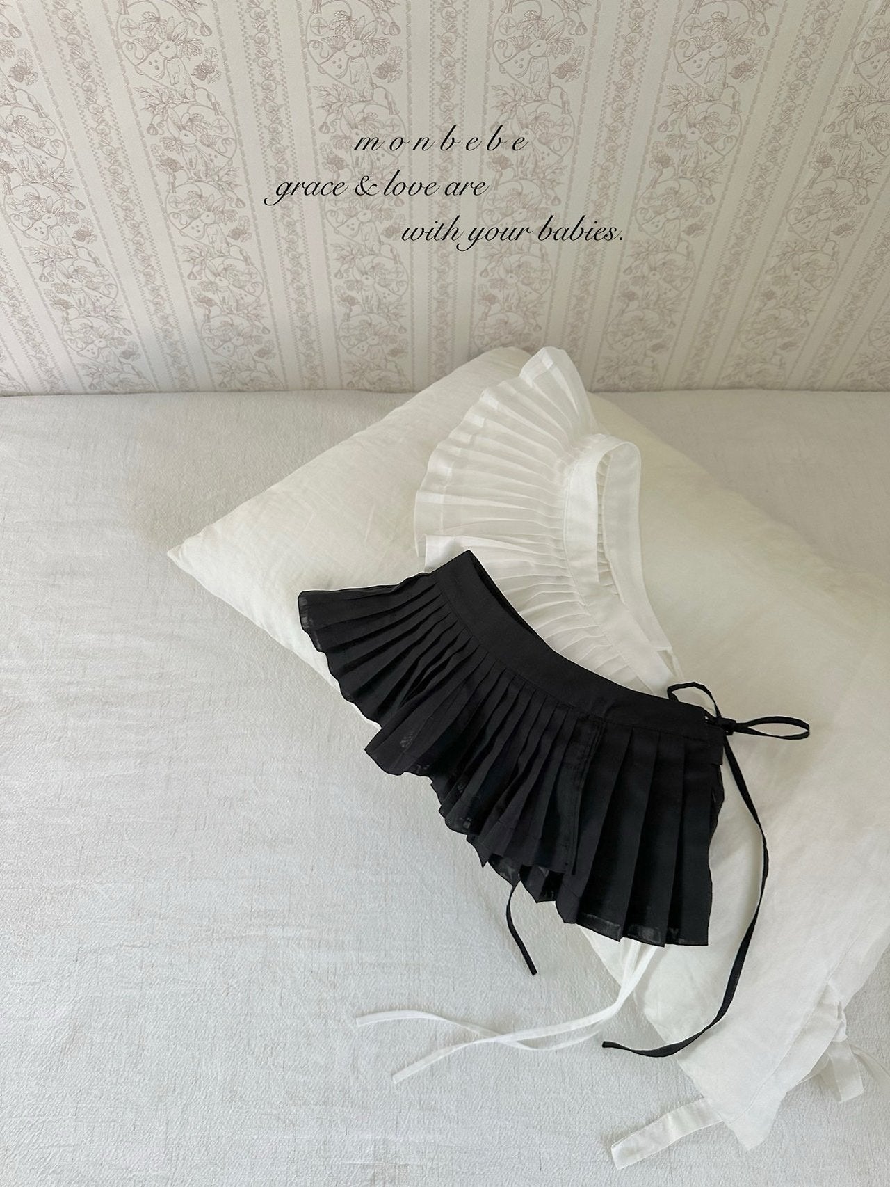 ［monbebe］Layered pleats apron (kids)