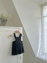［monbebe］Lui pleats suspender skirt