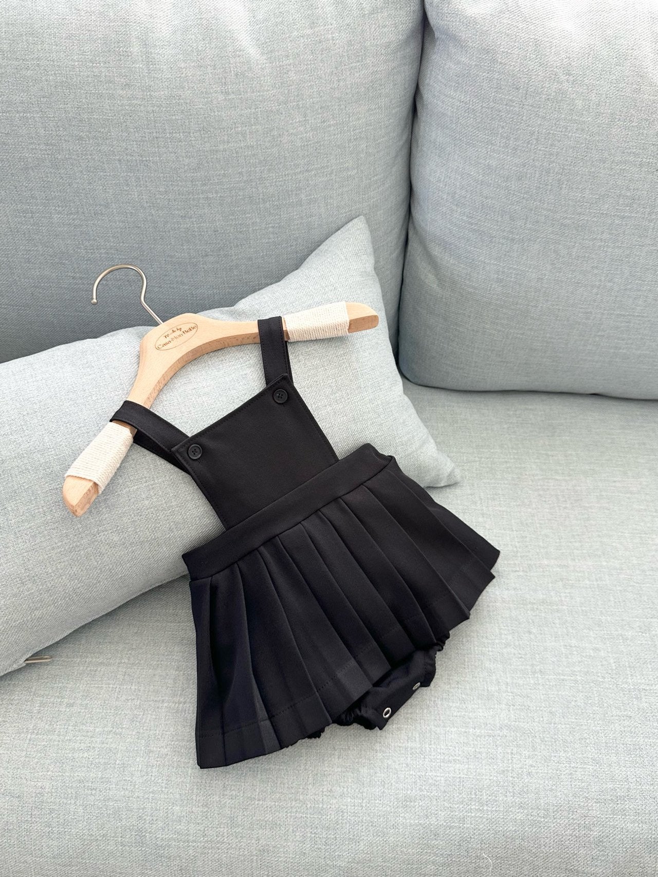 ［monbebe］Lui pleats suspender suit
