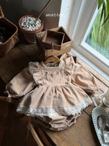 ［marron］Bouquet rompers