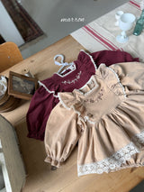 ［marron］Bouquet rompers