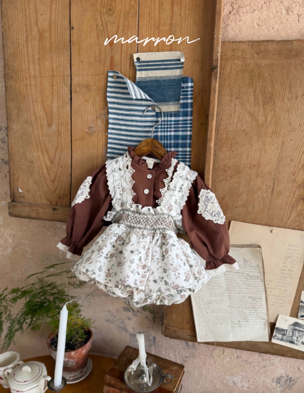 ［marron］Lauren suspender suit