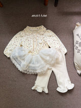 ［marron］Dear organza apron skirt