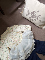 ［marron］Dear organza apron skirt