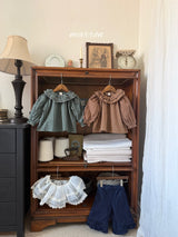［marron］Denim frill pants