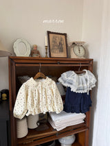 ［marron］Denim frill pants