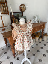 ［marron］Flower frill apron