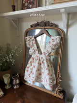 ［marron］Flower frill apron
