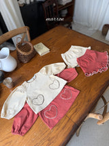 ［marron］Heart corduroy set up