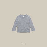 ［melmel］Flower Rib Tee