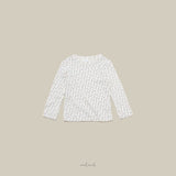 ［melmel］Flower Rib Tee