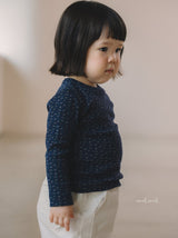 ［melmel］Flower Rib Tee
