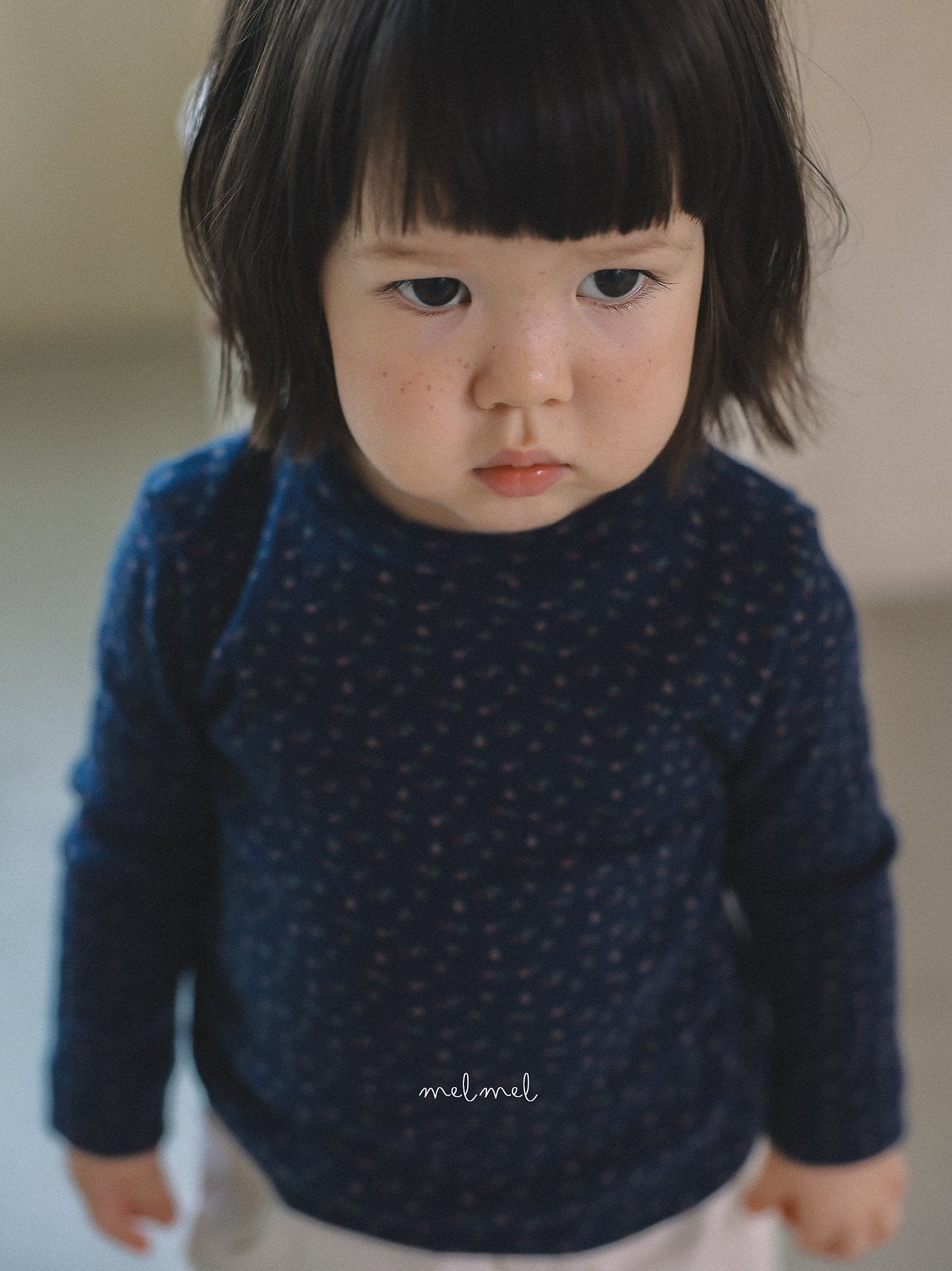 ［melmel］Flower Rib Tee