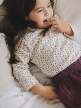 ［melmel］Flower Rib Tee