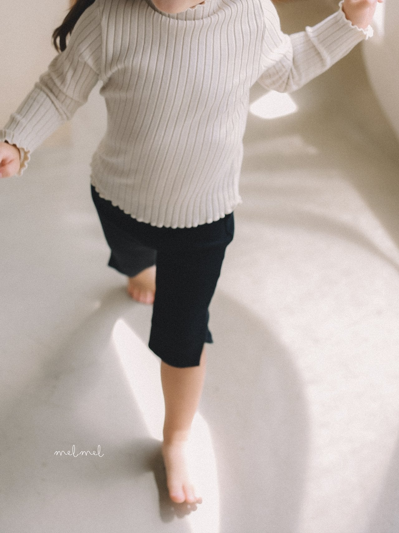 ［melmel］Capri Rib Pants