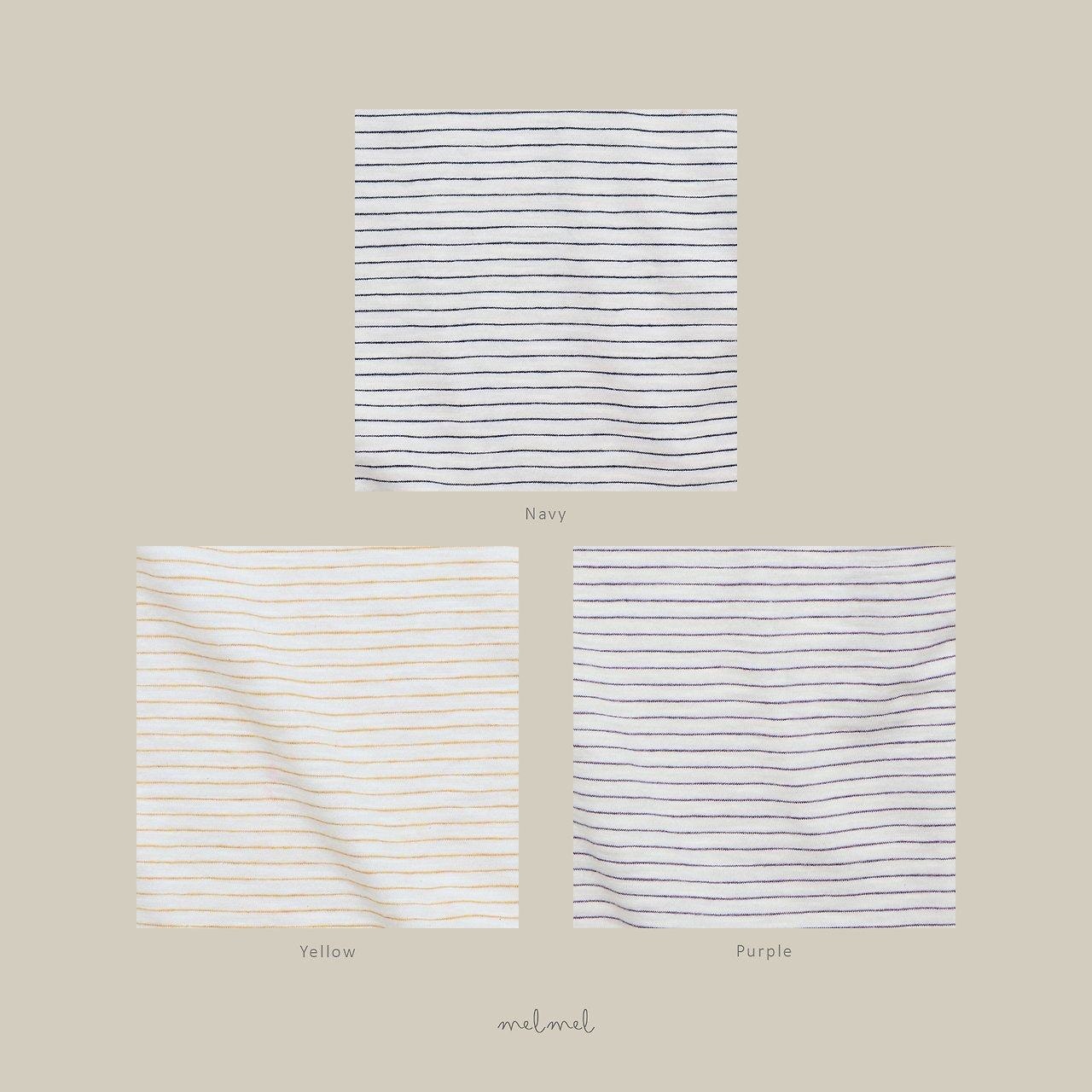 ［melmel］Stripe Tee