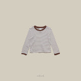 ［melmel］Contrast Stripe Tee