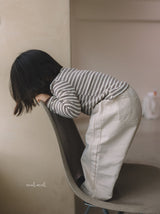 ［melmel］Contrast Stripe Tee