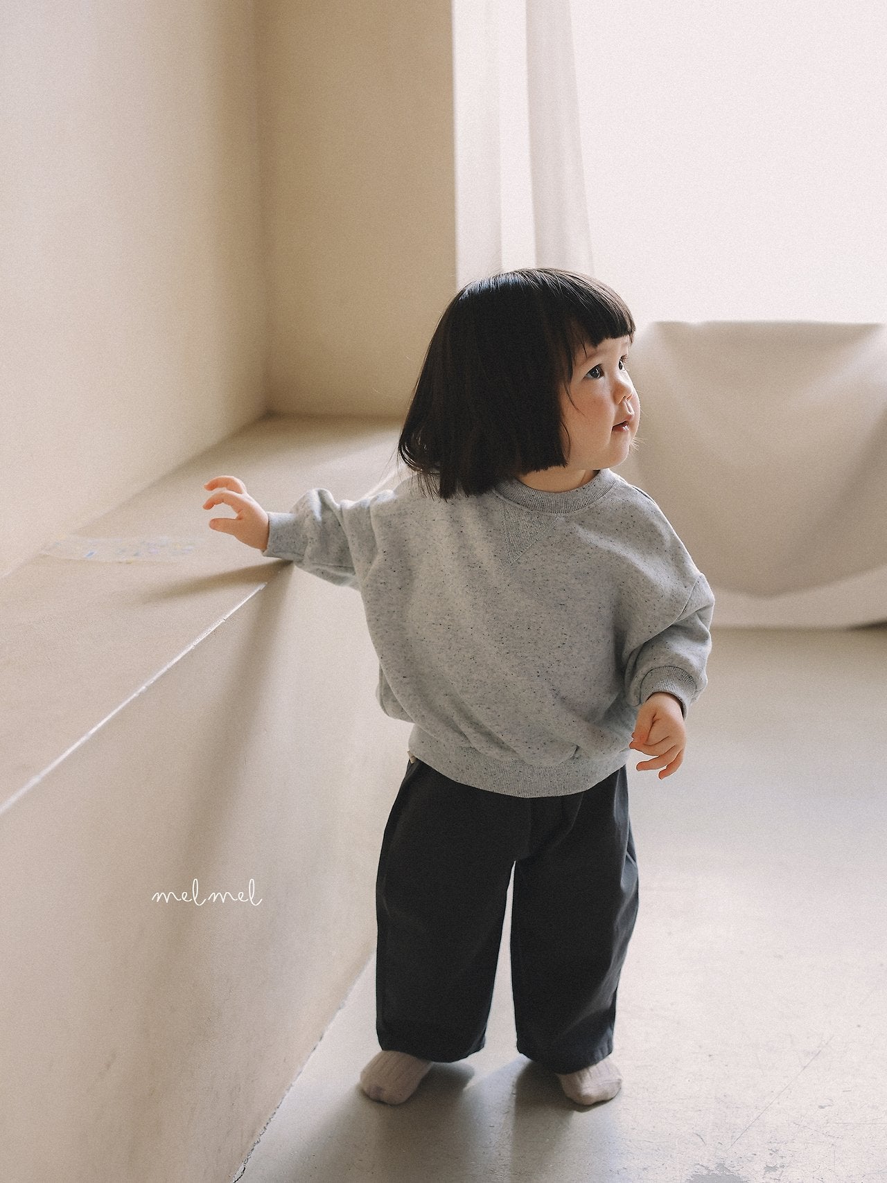 ［melmel］Cotton Baggy Pants