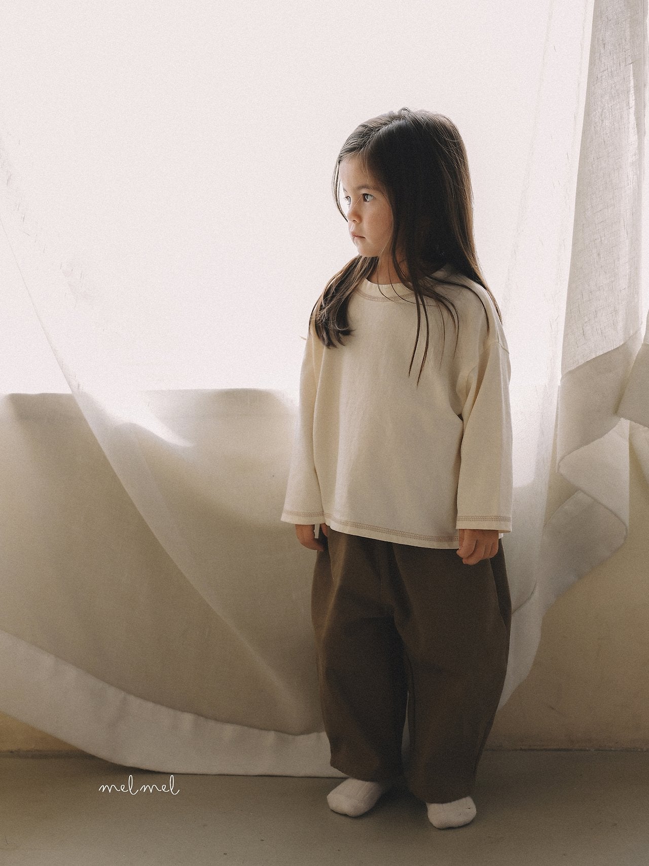 ［melmel］Cotton Baggy Pants
