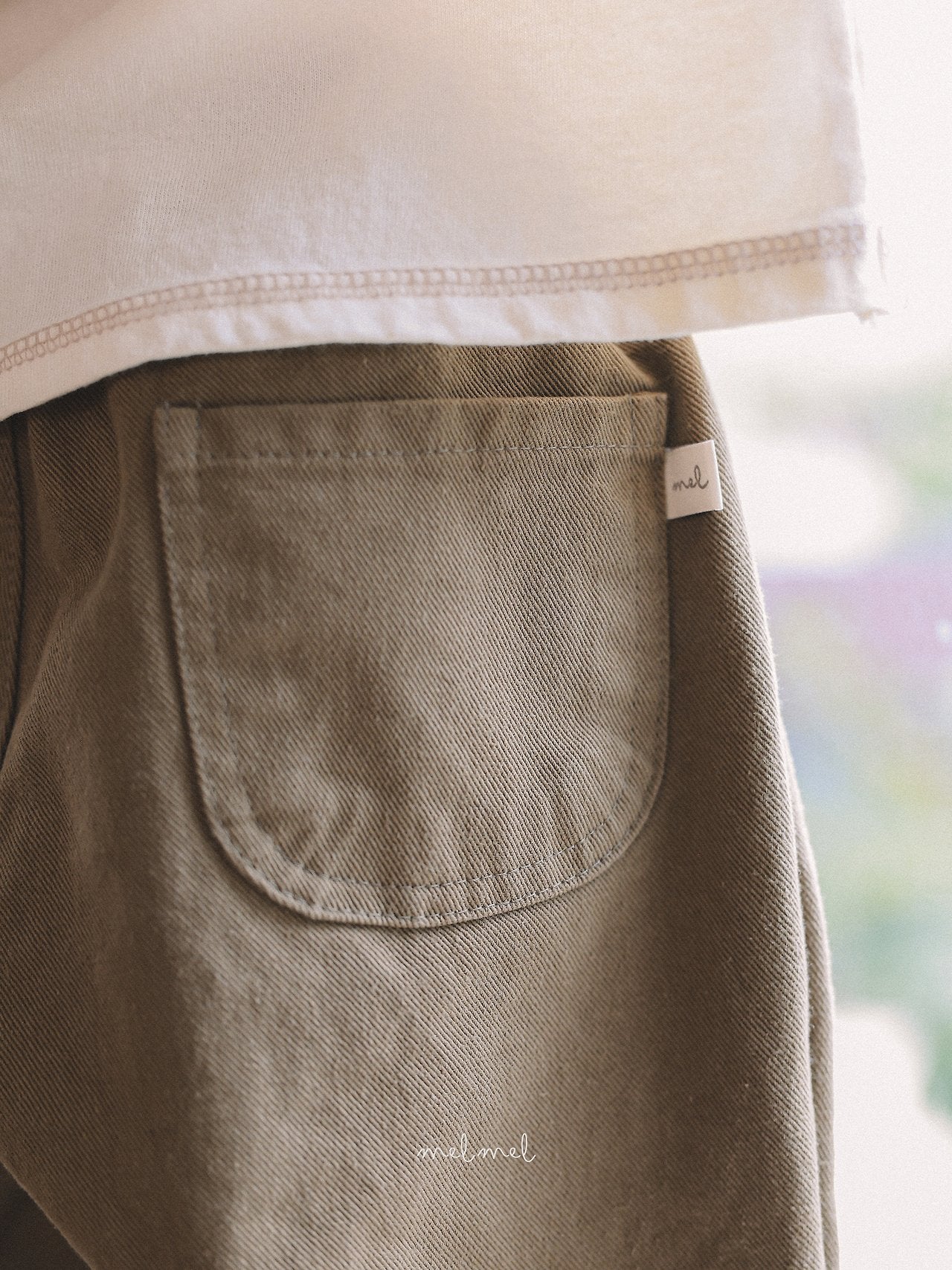［melmel］Cotton Baggy Pants
