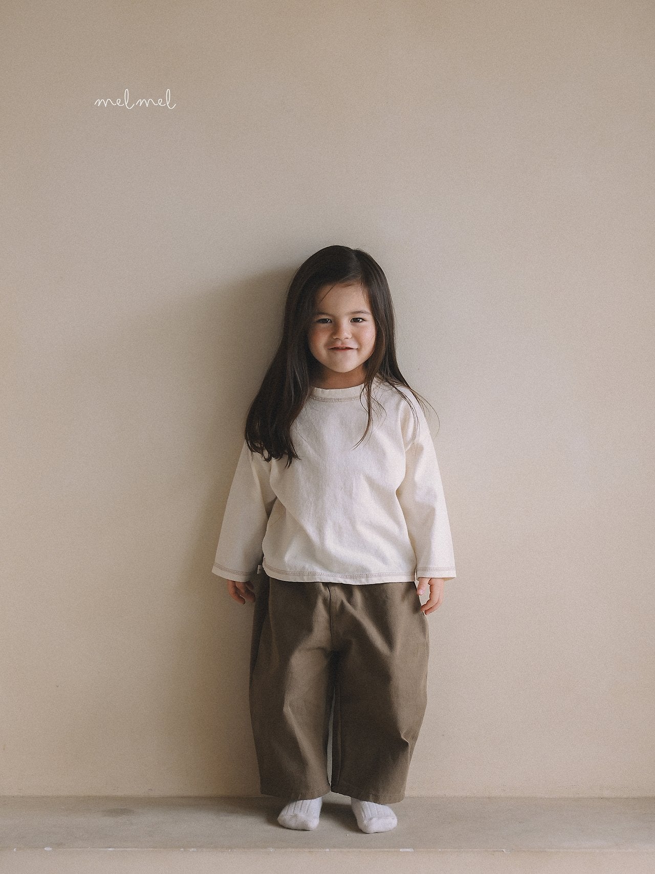 ［melmel］Cotton Baggy Pants