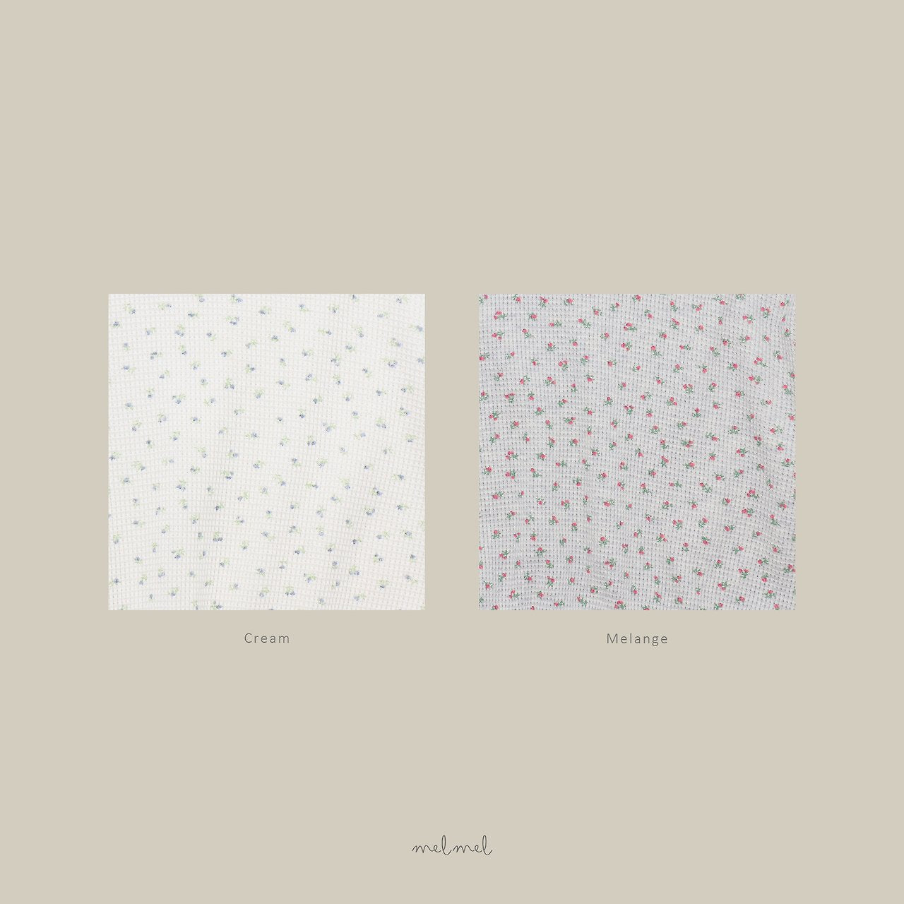 ［melmel］Print Waffle Tee