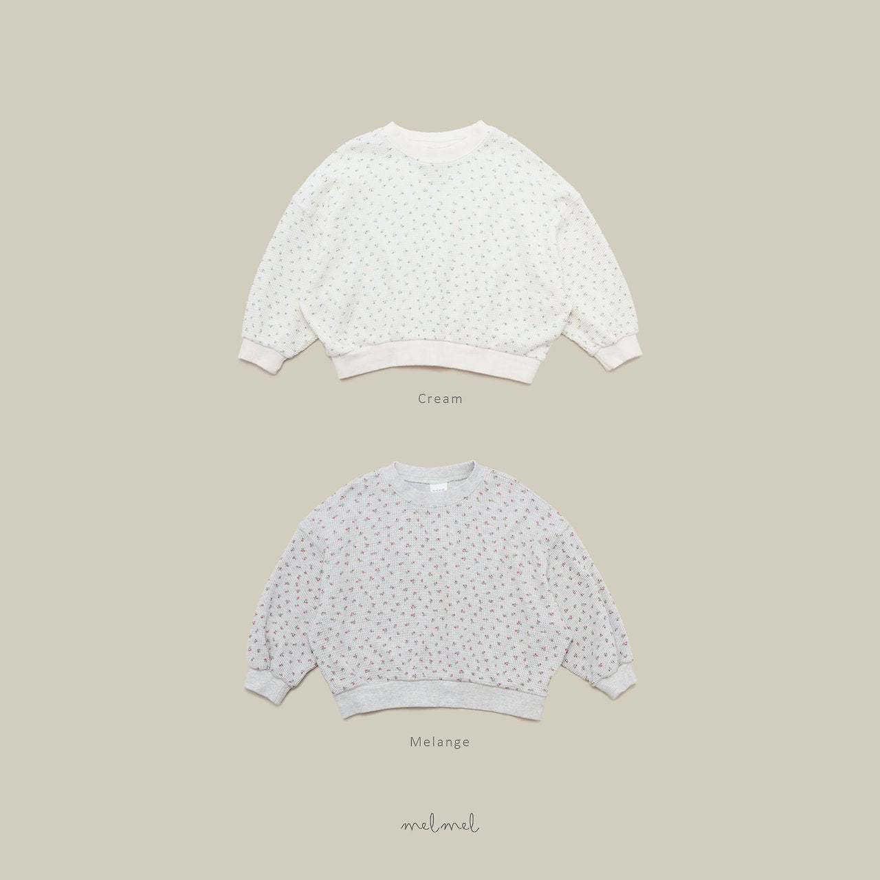 ［melmel］Print Waffle Tee