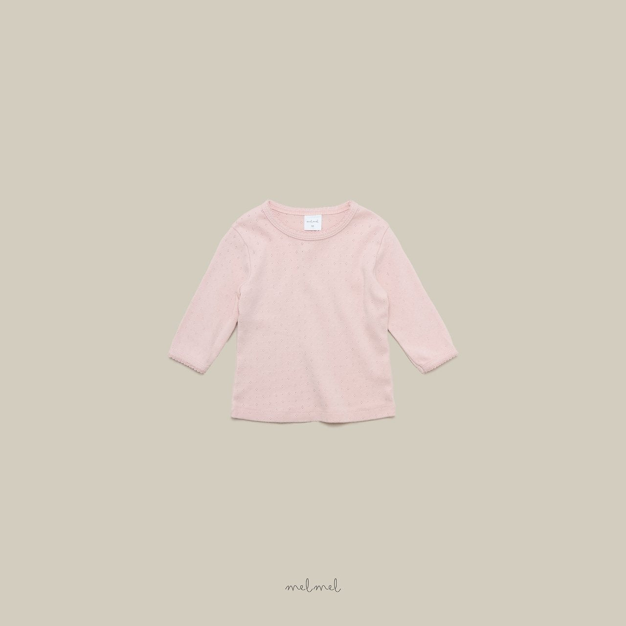 ［melmel］Pico lace 3/4 Sleeve Tee