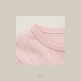 ［melmel］Pico lace 3/4 Sleeve Tee