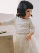 ［melmel］Pico lace 3/4 Sleeve Tee